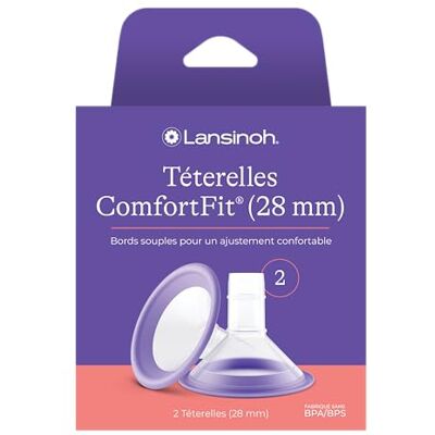 Lansinoh I 2 x Comfort Fit spenen 28 mm Lansinoh I 2 x Comfort Fit spenen 28 mm