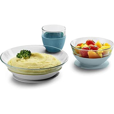 Béaba & Duralex, lunchbox voor kinderen, van glas, borden, kom, glas met zuignap, ergonomisch, schaalbaar, gezond, duurzaam, gemaakt in Frankrijk, jungle Béaba & Duralex, lunchbox voor kinderen, van glas, borden, kom, glas met zuignap, ergonomisch, schaalbaar, gezond, duurzaam, gemaakt in Frankrijk, jungle