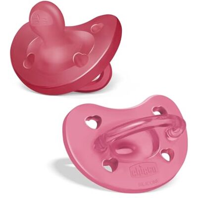 Chicco Physioforme siliconen fopspeen 16-36 maanden, set zachte en delicate stickers, ondersteunen de fysiologische ademhaling en bevorderen de juiste mondontwikkeling, roze Chicco Physioforme siliconen fopspeen 16-36 maanden, set zachte en delicate stickers, ondersteunen de fysiologische ademhaling en bevorderen de juiste mondontwikkeling, roze