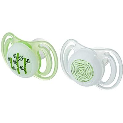 Chicco NEOBABY Light fopspeen met anatomische siliconen fopspeen Maxi 12 maanden + 2 stuks, Glowing, groen, 2 stuks Chicco NEOBABY Light fopspeen met anatomische siliconen fopspeen Maxi 12 maanden + 2 stuks, Glowing, groen, 2 stuks