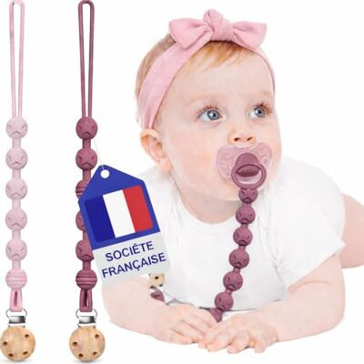 nedit Fopspeenclip (2 kleuren) Fopspeenhouder – fopspeenhouder voor baby's – fopspeenhouder van hoogwaardige siliconen (donkerroze/lichtroze/wit) (donkerroze/lichtroze) nedit Fopspeenclip (2 kleuren) Fopspeenhouder – fopspeenhouder voor baby's – fopspeenhouder van hoogwaardige siliconen (donkerroze/lichtroze/wit) (donkerroze/lichtroze)