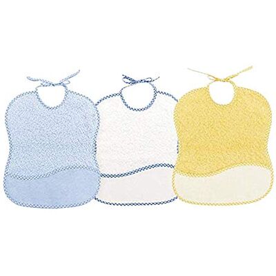 Ti TIN Set van 3 kruissteekslabbetjes van 100% katoen met zeer zacht gevoel Kruissteekslabbetjes Sluiting met linten voor meer gemak, Diversen, 6-9 meses 6-9 mois Ti TIN Set van 3 kruissteekslabbetjes van 100% katoen met zeer zacht gevoel Kruissteekslabbetjes Sluiting met linten voor meer gemak, Diversen, 6-9 meses 6-9 mois