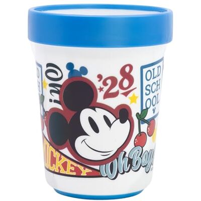 Stor Herbruikbare tweekleurige beker met antislip onderkant, 260 ml, van Mickey Stor Herbruikbare tweekleurige beker met antislip onderkant, 260 ml, van Mickey