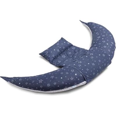 Nuvita DreamWizard 7100 Zwangerschaps- en voedingskussen 12-in-1 met verstelbare standaard microsferen hypoallergeen en ademend Made in Italy (Blue Star) Nuvita DreamWizard 7100 Zwangerschaps- en voedingskussen 12-in-1 met verstelbare standaard microsferen hypoallergeen en ademend Made in Italy (Blue Star)