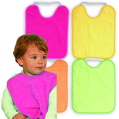 Ti TIN Waterdichte slabbetjes voor baby's, rubberen sluiting, 4 intensiteiten, 18-24 maanden 18-24 mois Ti TIN Waterdichte slabbetjes voor baby's, rubberen sluiting, 4 intensiteiten, 18-24 maanden 18-24 mois