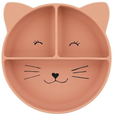 Trixie Kinderbord met Vakjes Bord met Zuignap Voor baby's vanaf 4 maanden van Siliconen Geschikt voor de Vaatwasser- Mrs. Cat Trixie Kinderbord met Vakjes Bord met Zuignap Voor baby's vanaf 4 maanden van Siliconen Geschikt voor de Vaatwasser- Mrs. Cat