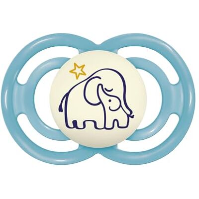 MAM Perfect Night Skinsoft siliconen lichtgevende fopspeen met fopspeenhouder, 6 maanden, lichtblauw MAM Perfect Night Skinsoft siliconen lichtgevende fopspeen met fopspeenhouder, 6 maanden, lichtblauw