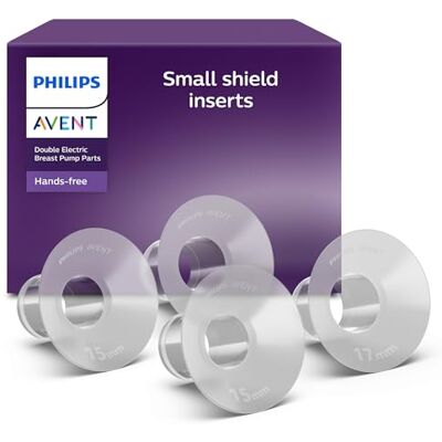 AVENT Philips SCF554/11 Kleine inzetstukken (15 mm en 17 mm) voor handenvrije elektrische borstkolven, compatibel met handsfree opvangflessen, SCF554/11 AVENT Philips SCF554/11 Kleine inzetstukken (15 mm en 17 mm) voor handenvrije elektrische borstkolven, compatibel met handsfree opvangflessen, SCF554/11