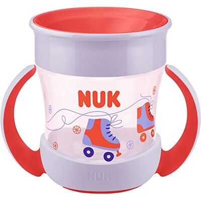 NUK Mini drinkbeker Magic Cup 360° lekvrije rand vanaf 6 maanden praktische handgrepen BPA-vrij 160 ml rode rolschaatsen NUK Mini drinkbeker Magic Cup 360° lekvrije rand vanaf 6 maanden praktische handgrepen BPA-vrij 160 ml rode rolschaatsen