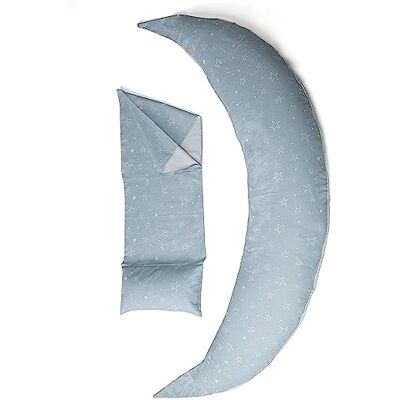 Nuvita 7100 DreamWizard Voedingskussen en zwangerschapskussen, 12-in-1, met verstelbare lendensteun, overtrek van 100% katoen, afneembare en wasbare overtrek met microparels (Grey Star) Nuvita 7100 DreamWizard Voedingskussen en zwangerschapskussen, 12-in-1, met verstelbare lendensteun, overtrek van 100% katoen, afneembare en wasbare overtrek met microparels (Grey Star)