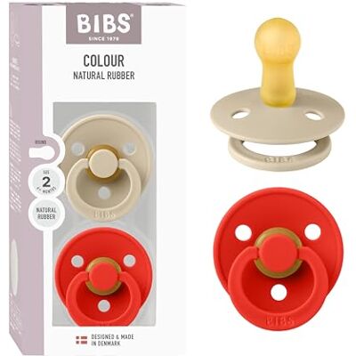 Bibs Colour fopspeen, set van 2 stuks, BPA-vrij, ronde fopspeen van natuurlijk rubber, gemaakt in Denemarken, maat 2 (6-18 maanden), vanille/snoep Apple Bibs Colour fopspeen, set van 2 stuks, BPA-vrij, ronde fopspeen van natuurlijk rubber, gemaakt in Denemarken, maat 2 (6-18 maanden), vanille/snoep Apple