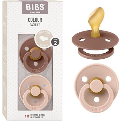 Bibs Colour fopspeen, 6-18 maanden, 2 stuks, anatomisch, blush/woodchuck Natuurlijk rubberlatex, maat 2, BPA-vrij, gemaakt in Denemarken, hoge zuigacceptatie Bibs Colour fopspeen, 6-18 maanden, 2 stuks, anatomisch, blush/woodchuck Natuurlijk rubberlatex, maat 2, BPA-vrij, gemaakt in Denemarken, hoge zuigacceptatie