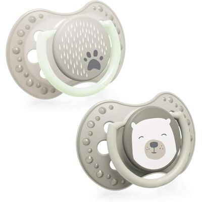 LOVI Buddy Bear Dynamische fopspeen set van 2, 6-18 m LOVI Buddy Bear Dynamische fopspeen set van 2, 6-18 m