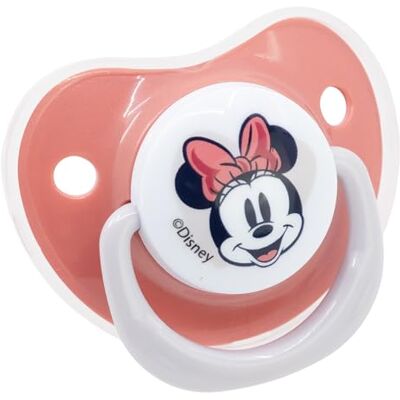 Stor Set van 2 anatomische siliconen fopspeen 0-6 maanden met Minnie Mouse Heart Full etui Stor Set van 2 anatomische siliconen fopspeen 0-6 maanden met Minnie Mouse Heart Full etui