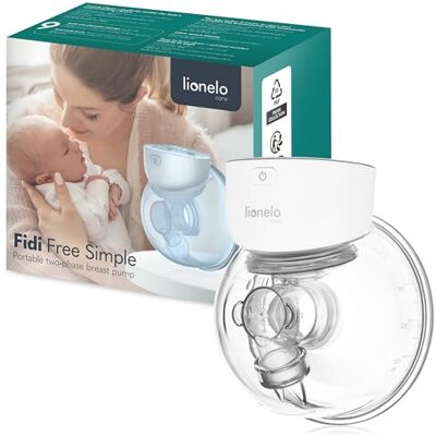 Lionelo Fidi Free Eenvoudige draadloze borstkolf, 2 fasen, 180 ml, draagbaar, handsfree, 9 massagemodi, energiebesparend, 5 trechters van siliconen, timer Lionelo Fidi Free Eenvoudige draadloze borstkolf, 2 fasen, 180 ml, draagbaar, handsfree, 9 massagemodi, energiebesparend, 5 trechters van siliconen, timer