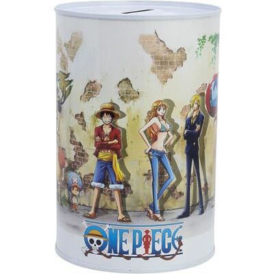 Stor Metalen spaarpot voor kinderen One Piece Stor Metalen spaarpot voor kinderen One Piece