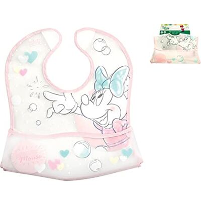Lulabi Disney Minnie Tender slabbetje van kunststof, 30 x 28 cm, 6 maanden, roze Lulabi Disney Minnie Tender slabbetje van kunststof, 30 x 28 cm, 6 maanden, roze