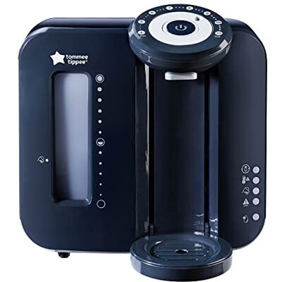 Tommee Tippee Perfect Prep voorbereider voor flessen, waterdispenser met exacte temperatuur, antibacterieel filter, zwart Tommee Tippee Perfect Prep voorbereider voor flessen, waterdispenser met exacte temperatuur, antibacterieel filter, zwart