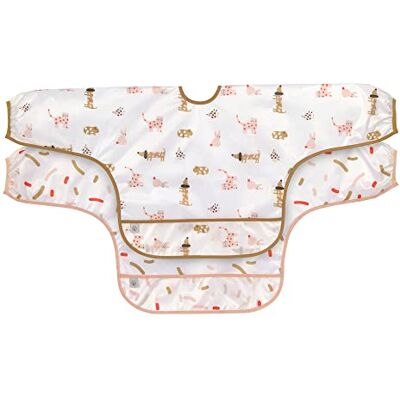 Lässig Babyslabbetje met lange mouwen (2 stuks) om vast te binden valbescherming/lange mouwen Bib Little Mateys spicy oranje Lässig Babyslabbetje met lange mouwen (2 stuks) om vast te binden valbescherming/lange mouwen Bib Little Mateys spicy oranje
