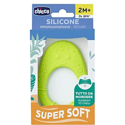Chicco Zachte bijtring, 2 maanden, groen Chicco Zachte bijtring, 2 maanden, groen