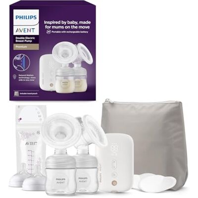 Philips Avent SCF398/31 Elektrische dubbele borstkolf, ziekenhuiskwaliteit en oplaadbare motor, geïnspireerd op de natuurlijke voeding van baby's, draagtas, model SCF398/31 Philips Avent SCF398/31 Elektrische dubbele borstkolf, ziekenhuiskwaliteit en oplaadbare motor, geïnspireerd op de natuurlijke voeding van baby's, draagtas, model SCF398/31