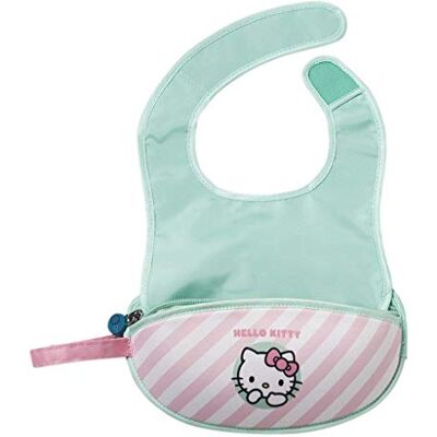 b.box slabbetjes met lepel voor op reis, met lepel, Hello Kitty Candy Floss b.box slabbetjes met lepel voor op reis, met lepel, Hello Kitty Candy Floss