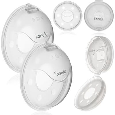 Lionelo Milky Plus Voedingsschaal, 2 stuks melkverzamelaar, 40 ml, met etui, herbruikbaar en BPA-vrij, discrete borstvoedingsschaal, comfortabel, zachte siliconen, gemakkelijk te steriliseren Lionelo Milky Plus Voedingsschaal, 2 stuks melkverzamelaar, 40 ml, met etui, herbruikbaar en BPA-vrij, discrete borstvoedingsschaal, comfortabel, zachte siliconen, gemakkelijk te steriliseren