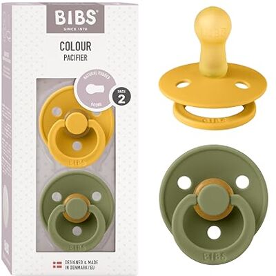 Bibs Colour fopspeen. Set van 2 fopspenen. Bisfenol A-vrij, ronde speen. Natuurlijk rubberlatex, gemaakt in Denemarken. Maat 2 (2 stuks), Honey Bee/Olive Bibs Colour fopspeen. Set van 2 fopspenen. Bisfenol A-vrij, ronde speen. Natuurlijk rubberlatex, gemaakt in Denemarken. Maat 2 (2 stuks), Honey Bee/Olive