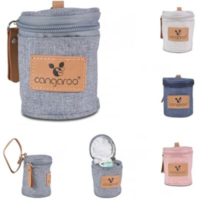 Cangaroo Thermobox Celio fopspeenzak met handvat voor fopspeen en bijtring, grijs Cangaroo Thermobox Celio fopspeenzak met handvat voor fopspeen en bijtring, grijs