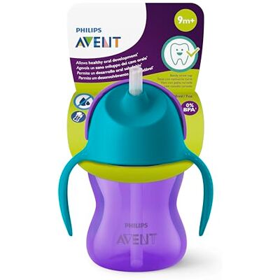 AVENT Philips Rietjesbeker 200 ml Afsluitventiel en klikdeksel Eenvoudig te monteren Vaatwasmachinebestendig 9m+ Paars met blauw SCF796/02 AVENT Philips Rietjesbeker 200 ml Afsluitventiel en klikdeksel Eenvoudig te monteren Vaatwasmachinebestendig 9m+ Paars met blauw SCF796/02