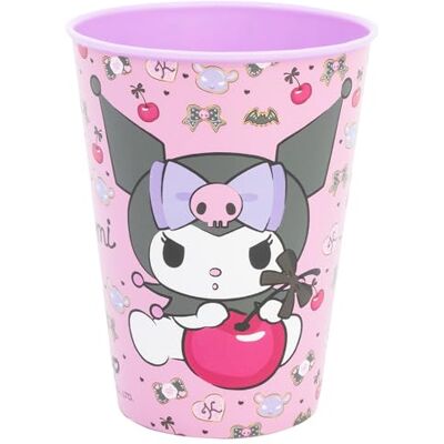 Stor Kuromi Herbruikbare plastic beker, 260 ml Stor Kuromi Herbruikbare plastic beker, 260 ml