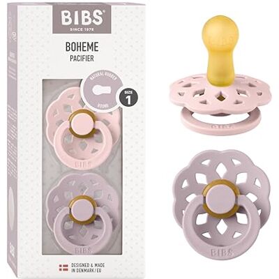 Bibs Boheme Speen verpakking van 2 stuks. BPA-vrij, Maat 1 (0-6 maanden), Blossom / Dusky Lilac Latex de caoutchouc naturel Taille 1 Sans BPA Fabriqué au Danemark Haute acceptation de la tétine Bibs Boheme Speen verpakking van 2 stuks. BPA-vrij, Maat 1 (0-6 maanden), Blossom / Dusky Lilac Latex de caoutchouc naturel Taille 1 Sans BPA Fabriqué au Danemark Haute acceptation de la tétine