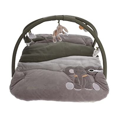 Sterntaler Rechthoekige speelboog voor baby's, olifant Eddy, speelmat, babyspeelmat, speelgoed, grijs Sterntaler Rechthoekige speelboog voor baby's, olifant Eddy, speelmat, babyspeelmat, speelgoed, grijs