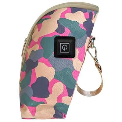 DSOPV Draagbare flessenwarmer, USB-koeltas, reisthermostaat met 3 instellingen voor zogende moeder, kleuterschool, reizen (A) DSOPV Draagbare flessenwarmer, USB-koeltas, reisthermostaat met 3 instellingen voor zogende moeder, kleuterschool, reizen (A)