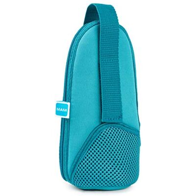 MAM Thermal Bag met isolerende laag, flessentas houdt vloeistoffen urenlang warm of koud, geschikt als warmhoudtas of koeltasje voor alle gangbare babyflesjes, blauw MAM Thermal Bag met isolerende laag, flessentas houdt vloeistoffen urenlang warm of koud, geschikt als warmhoudtas of koeltasje voor alle gangbare babyflesjes, blauw