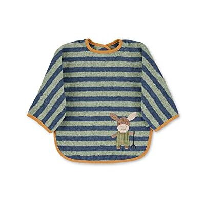 Sterntaler Slabbetje met mouwen van katoen, uniseks, blauw/groen, 1 stuk (1 stuk) Sterntaler Slabbetje met mouwen van katoen, uniseks, blauw/groen, 1 stuk (1 stuk)