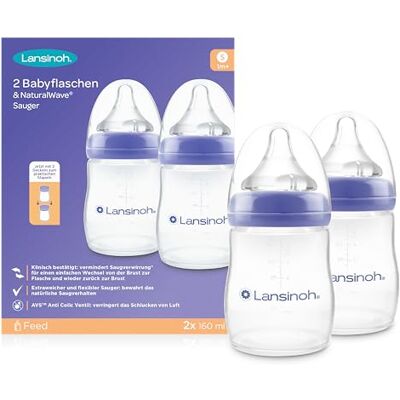 Lansinoh I babyfles PP Natural Wave 2 x 160 ml Lansinoh I babyfles PP Natural Wave 2 x 160 ml