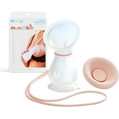 Munchkin Tire-lait manuel en silicone Peut contenir jusqu'à 120 ml de lait Design ergonomique et facile à utiliser Allaitement et essentiels pour bébé Munchkin Tire-lait manuel en silicone Peut contenir jusqu'à 120 ml de lait Design ergonomique et facile à utiliser Allaitement et essentiels pour bébé