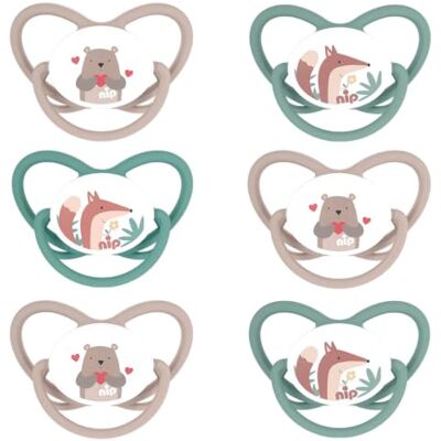 nip siliconen fopspeen 24 maanden, 6 stuks, orthodontische vorm 18-32 maanden, maat L siliconen nip siliconen fopspeen 24 maanden, 6 stuks, orthodontische vorm 18-32 maanden, maat L siliconen