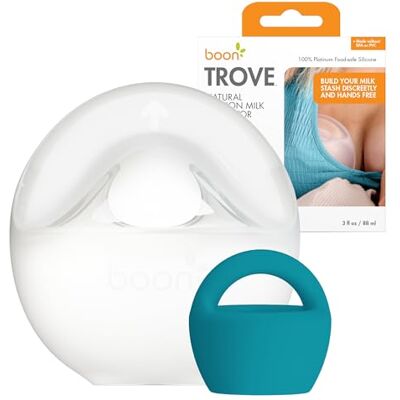Boon Trove Handmatige borstkolf van siliconen, 1 stuk, passieve handsfree borstkolf voor borstvoeding van pasgeborenen en benodigdheden voor borstvoeding Boon Trove Handmatige borstkolf van siliconen, 1 stuk, passieve handsfree borstkolf voor borstvoeding van pasgeborenen en benodigdheden voor borstvoeding