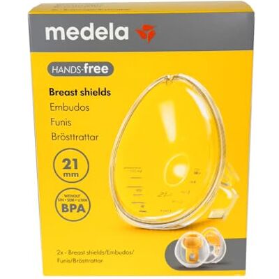 Medela Handsfree trechters, 2 trechters, BPA-vrij, accessoires voor handenvrije melkbekers Medela Handsfree trechters, 2 trechters, BPA-vrij, accessoires voor handenvrije melkbekers