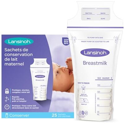 Lansinoh Moedermelkzakjes, 25 stuks Lansinoh Moedermelkzakjes, 25 stuks