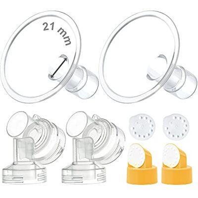 Maymom MyFit 2 stuks borstbeschermingsflenzen (21 mm) ventielmembraan compatibel met Medela borstkolven (pomp in geavanceerde stijl, Lactina, Symphony) Niet-originele Medela pomponderdelen Maymom MyFit 2 stuks borstbeschermingsflenzen (21 mm) ventielmembraan compatibel met Medela borstkolven (pomp in geavanceerde stijl, Lactina, Symphony) Niet-originele Medela pomponderdelen