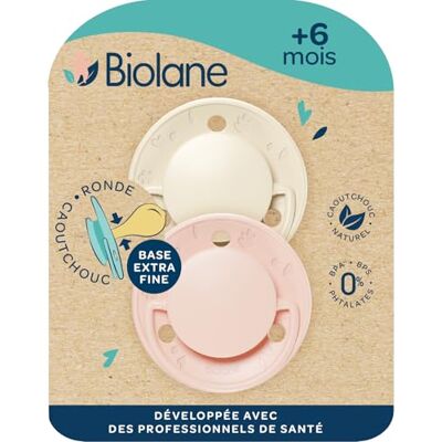 Biolane Ronde spenen Extra dunne fopspenen 6+ maanden Biolane Ronde spenen Extra dunne fopspenen 6+ maanden