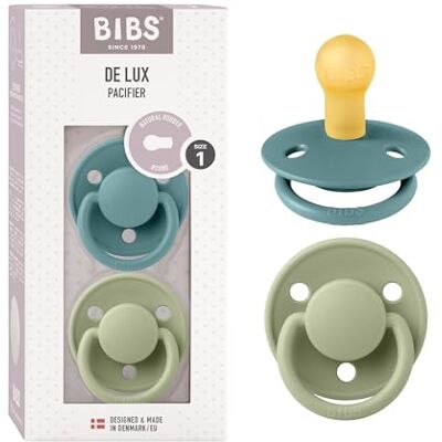 Bibs de lux fopspeen 2 stuks fopspeen. BPA-vrij, ronde speen natuurlijk rubberlatex, maat 1 (0-6 maanden), Island Sea/Sage Latex de caoutchouc naturel Taille 1 Sans BPA Fabriqué au Danemark Haute acceptation de la tétine Trous d’aération Bibs de lux fopspeen 2 stuks fopspeen. BPA-vrij, ronde speen natuurlijk rubberlatex, maat 1 (0-6 maanden), Island Sea/Sage Latex de caoutchouc naturel Taille 1 Sans BPA Fabriqué au Danemark Haute acceptation de la tétine Trous d’aération