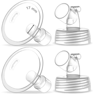 Maymom 2 stuks brede halspomp voor Spectra S1/S2 pompen; met brede openingsflens; niet-originele Spectra-flens (twee 17 mm flens) Maymom 2 stuks brede halspomp voor Spectra S1/S2 pompen; met brede openingsflens; niet-originele Spectra-flens (twee 17 mm flens)