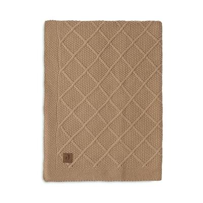 Jollein Babydeken, Check Knit Biscuit, 75 x 100 cm, 60% katoen, 40% acryl, babywieg, 1,0 TOG, Oeko-Tex gecertificeerd, gebreid patroon Jollein Babydeken, Check Knit Biscuit, 75 x 100 cm, 60% katoen, 40% acryl, babywieg, 1,0 TOG, Oeko-Tex gecertificeerd, gebreid patroon