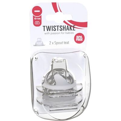 Twistshake 78079 Anti-Colic Spout Teat, 2 Each Twistshake 78079 Anti-Colic Spout Teat, 2 Each