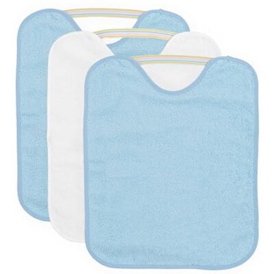 Ti TIN Set van 3 waterdichte slabbetjes, 33 x 36 cm 90% katoen 10% polyester Slabbetjes voor baby's vanaf een jaar Elastische sluiting Vinyl voering Effen kleur (grijs en groen) 320 Ti TIN Set van 3 waterdichte slabbetjes, 33 x 36 cm 90% katoen 10% polyester Slabbetjes voor baby's vanaf een jaar Elastische sluiting Vinyl voering Effen kleur (grijs en groen) 320