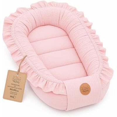 Totsy Baby Babynest, chiffon, bedverkleiner voor pasgeborenen, draagbaar Knuffelzacht, warm, in babybed, wieg, kinderwagen, kinderwagen, slaapkamer, reizen, 50 x 90 cm, kleurversie Totsy Baby Babynest, chiffon, bedverkleiner voor pasgeborenen, draagbaar Knuffelzacht, warm, in babybed, wieg, kinderwagen, kinderwagen, slaapkamer, reizen, 50 x 90 cm, kleurversie